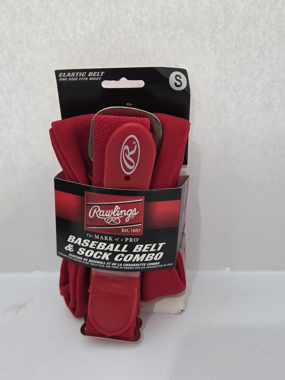 Rawlings -RED Baseball Belt & Sock Combo Size Small-New